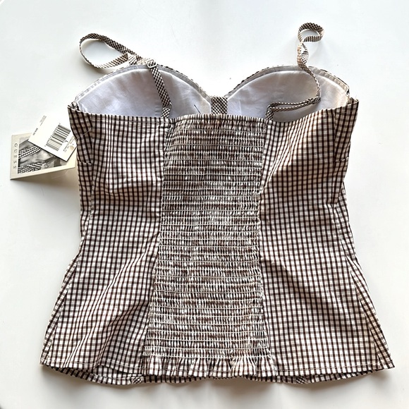Guess Gingham Bustier (S/M)
